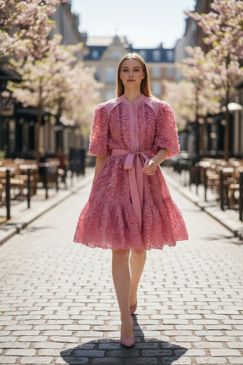 PIPER 3d Floral Dress