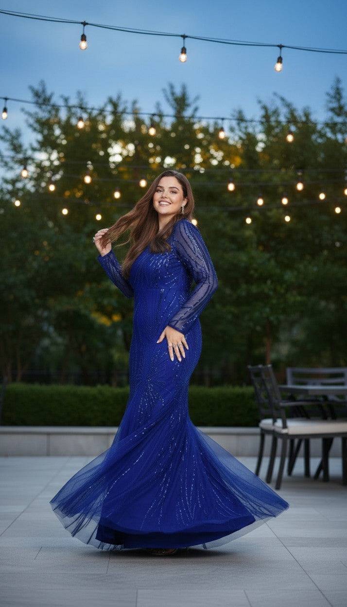 PARIS Royal Blue Radiance Gown