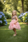 Grace Sequin Rose Dress - Heavenly Pink