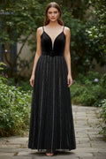 CHANTELLE Navy Blue Sequin Gown