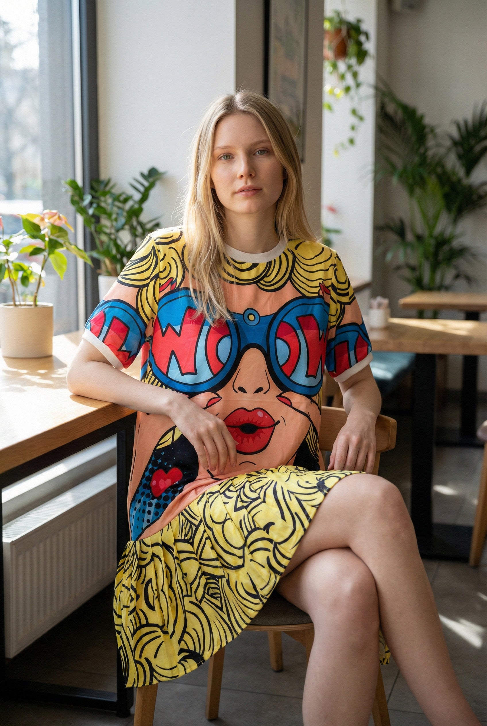 WOW print Polyester comfort Dress
