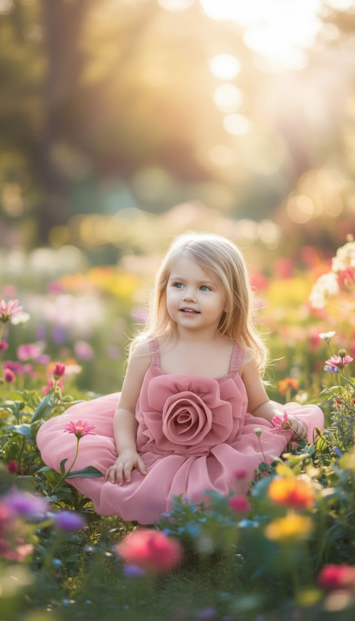 Felicity Balloon Strappy Kids dress