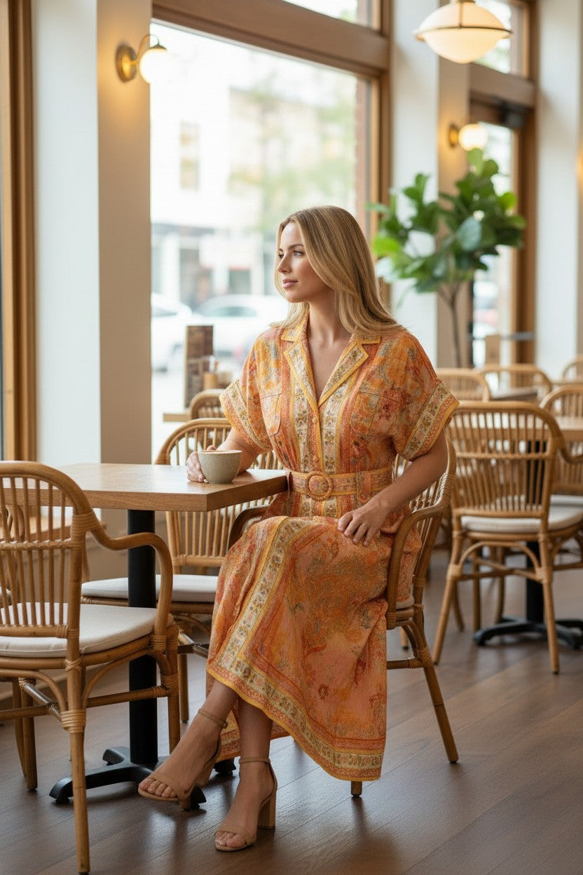 HARMONY Printed Maxi Dress