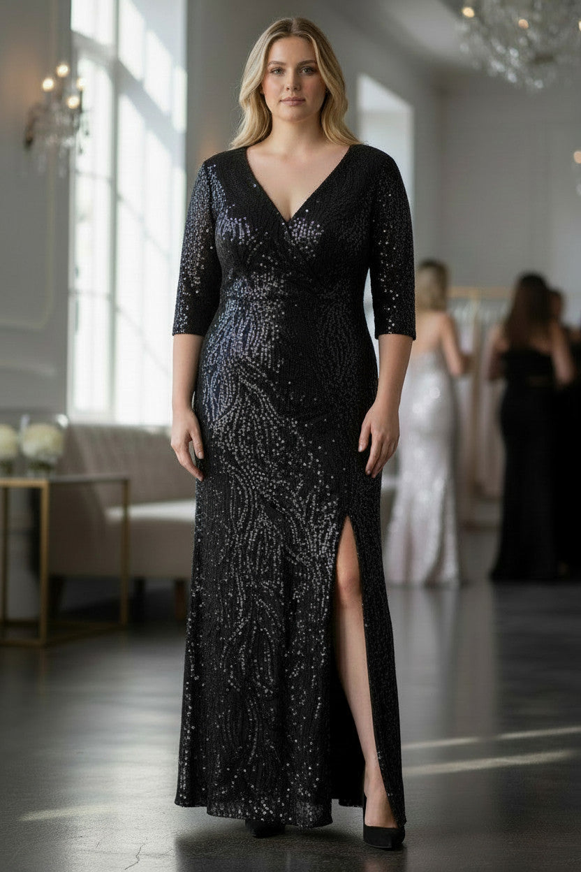 TEGAN long Sequin Gown