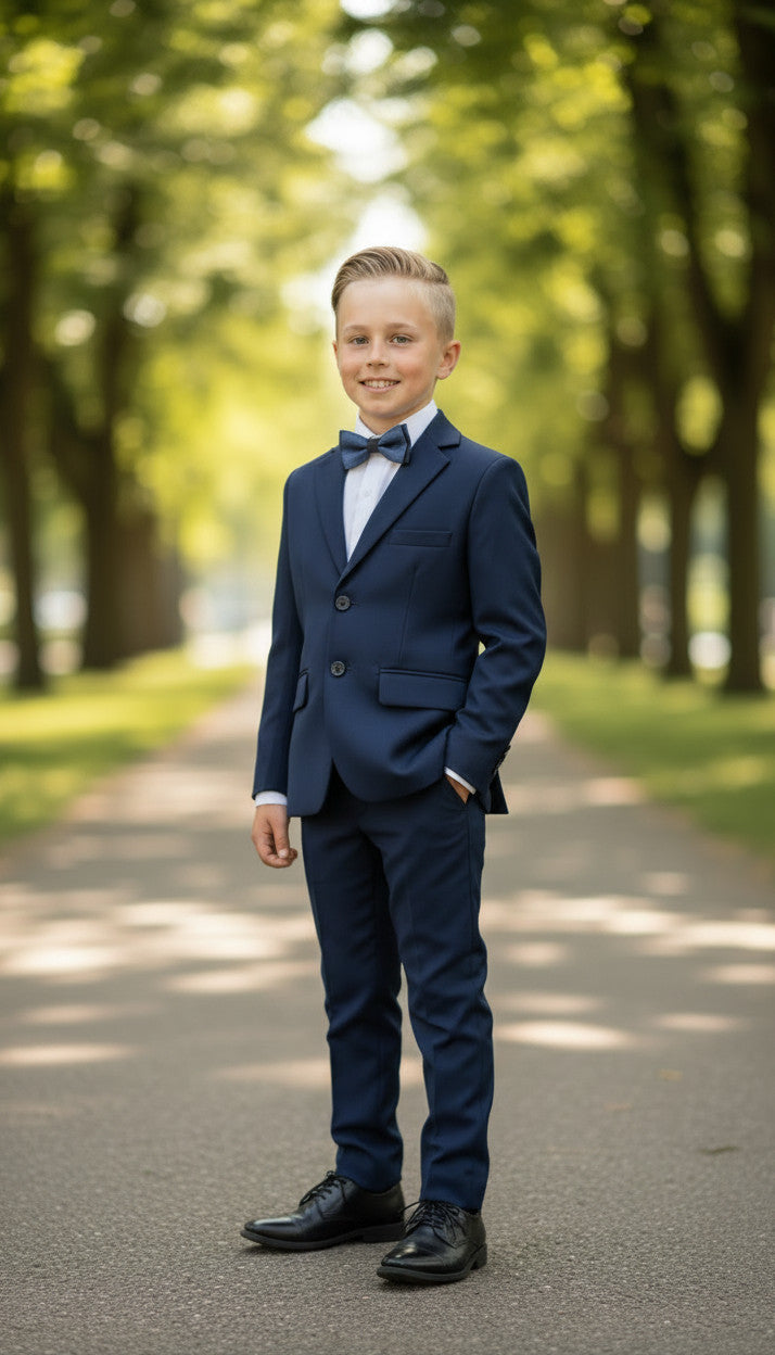 Navy Blue Boys (3pcs Suit)