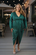 Emerald Nancy Shimmer Plus size Dress