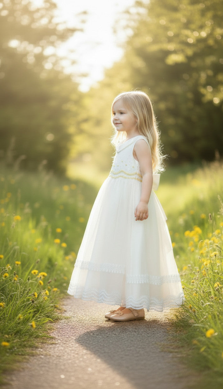 Milani Holy Communion Ivory Girls Gown