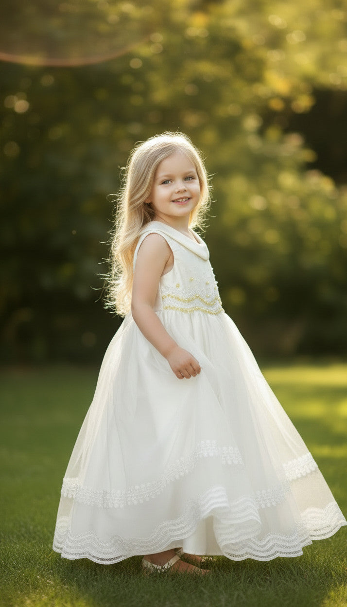 Milani Holy Communion Ivory Girls Gown
