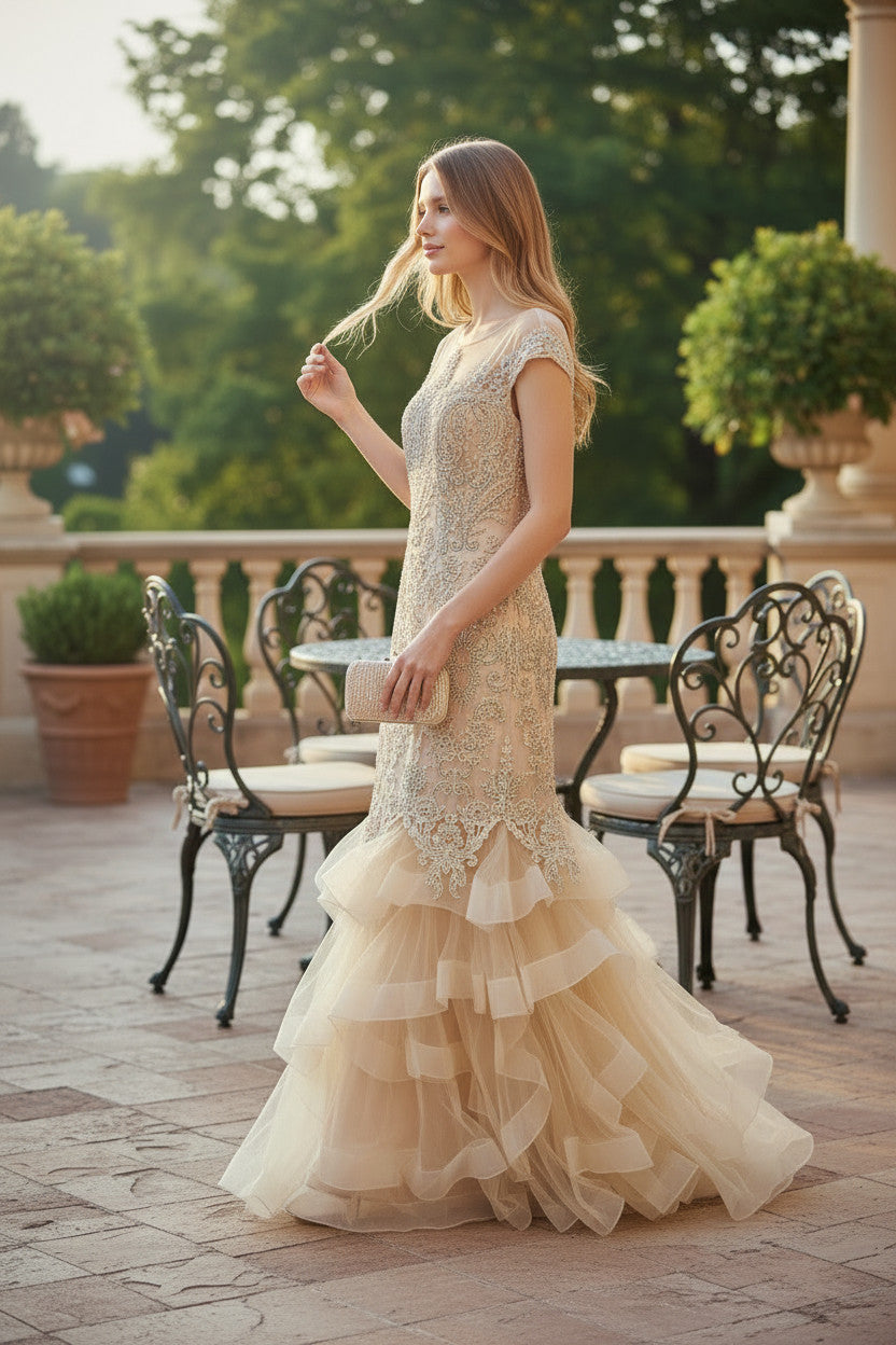 BIANCA  Fishtail Long Gown