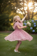 MATILDA 3D butterfly Glitter puffy Dress