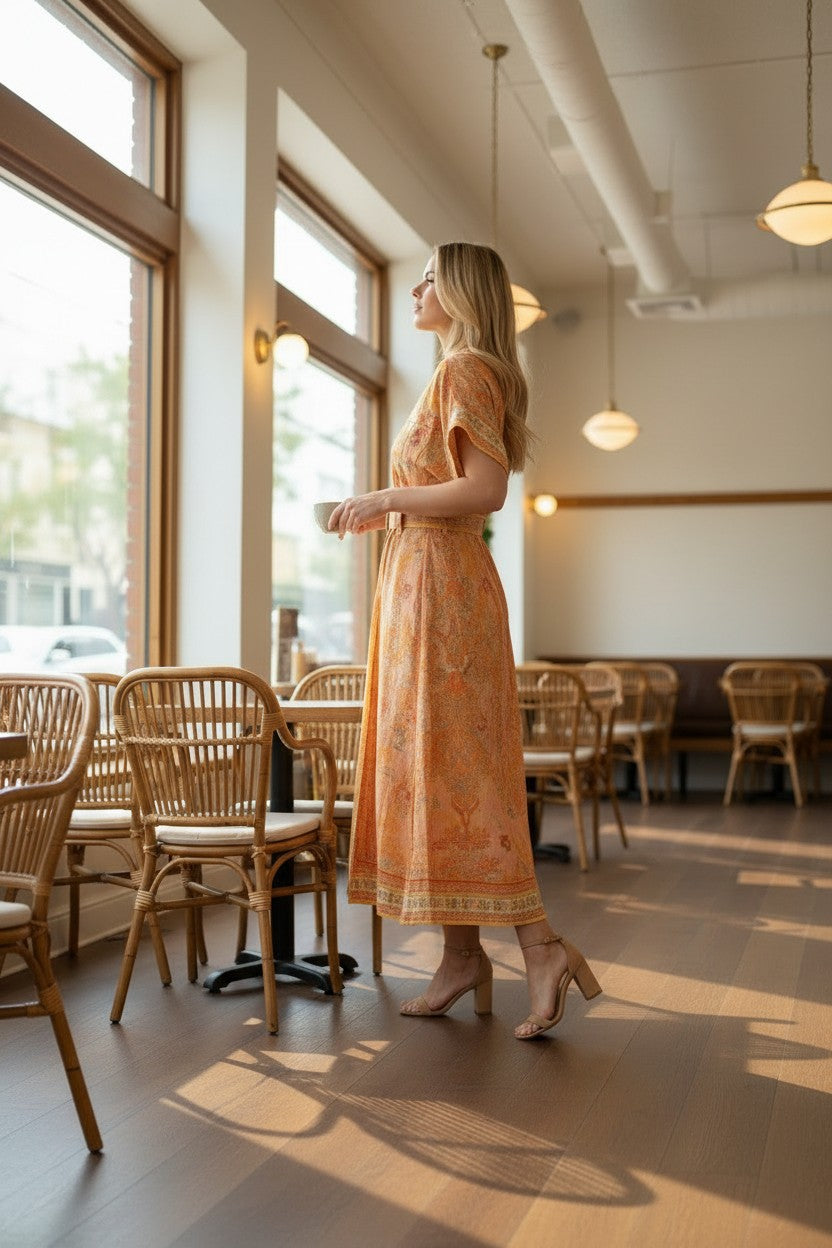 HARMONY Printed Maxi Dress