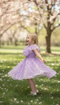 MIA 3D butterfly Glitter puffy Dress (Lilac)
