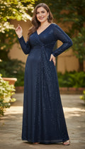 IMANI Midnight Sequin Gown