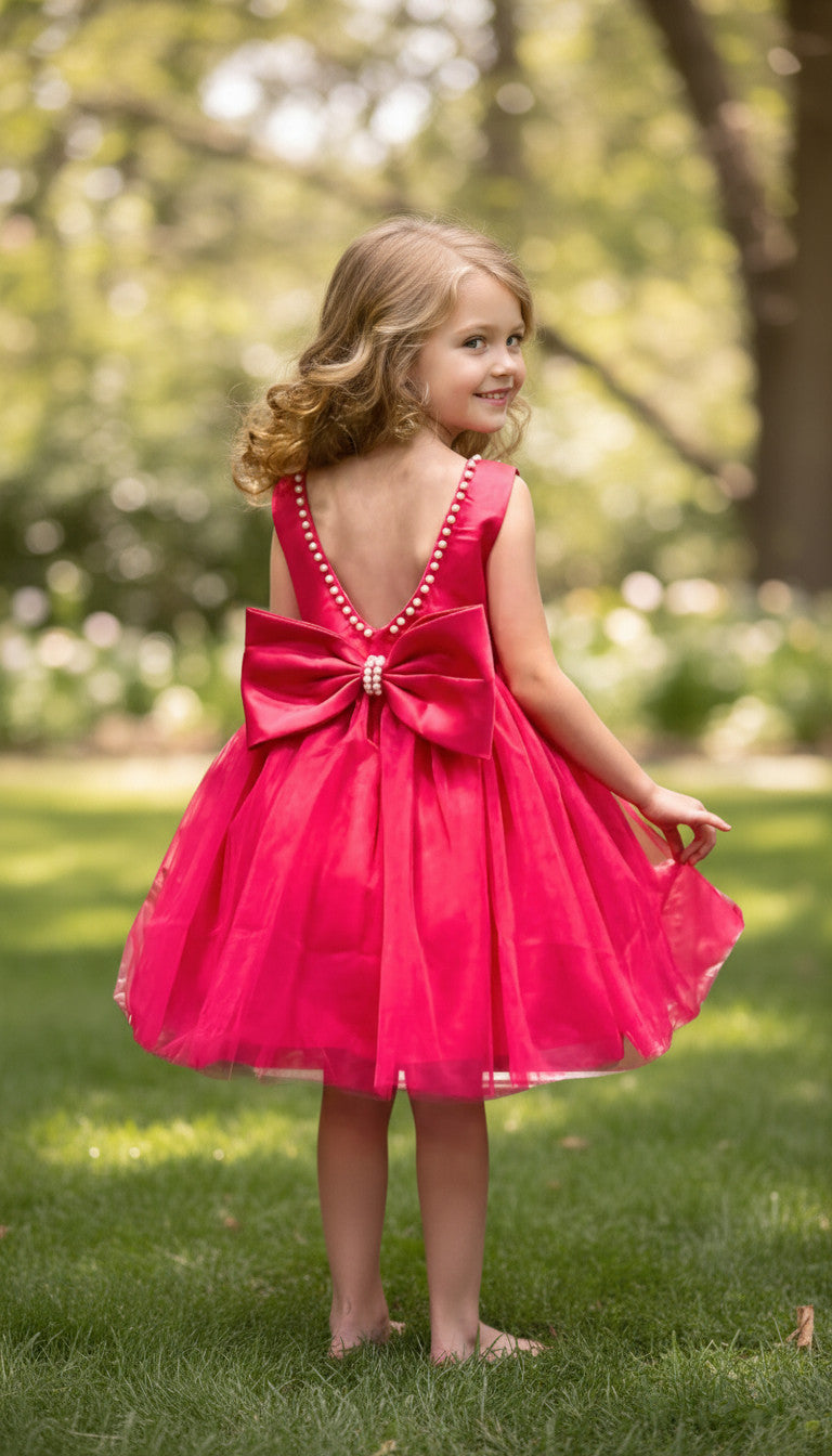 Chantelle Tulle dress- Magenta Pink
