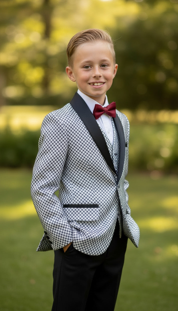 JAMES CROSS SILVER BLACK (3PCS SUIT)
