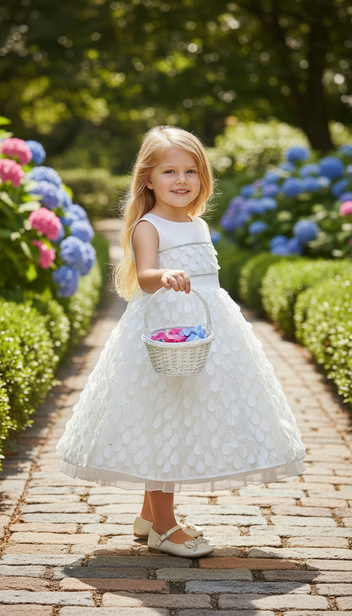 Neri Drop Applique Baby Dress