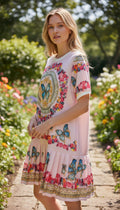 Butterfly 2 pockets Polyester comfort Dress