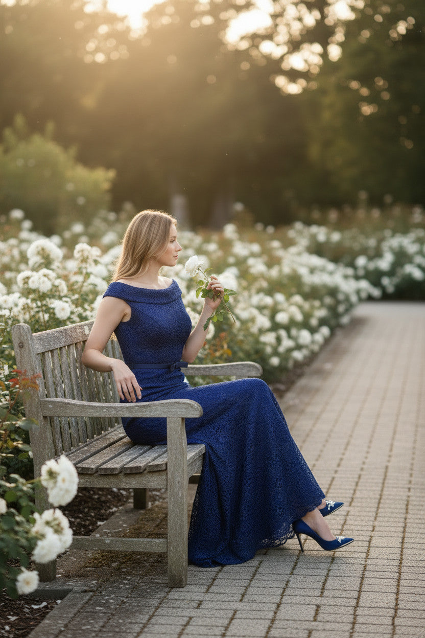 MIYA Lace Mother of Bride Long Gown