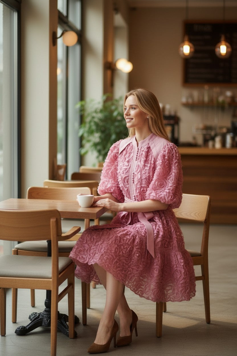 PIPER 3d Floral Dress