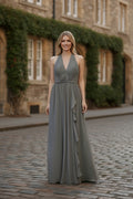 Halter Neck Gown with Handbeading on neck