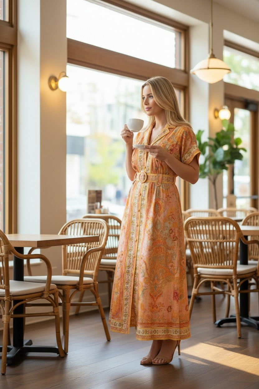 HARMONY Printed Maxi Dress