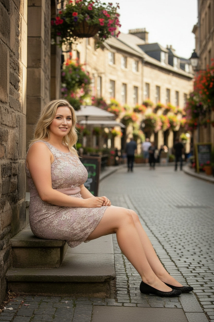 JENNY Embroidered Lace Dress