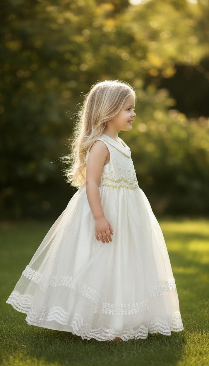 Milani Holy Communion Ivory Girls Gown