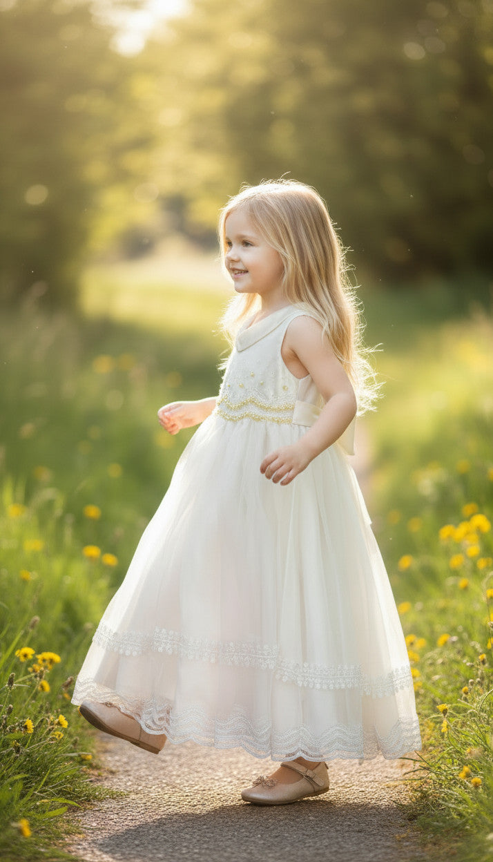 Milani Holy Communion Ivory Girls Gown