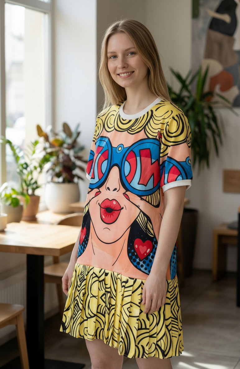 WOW print Polyester comfort Dress