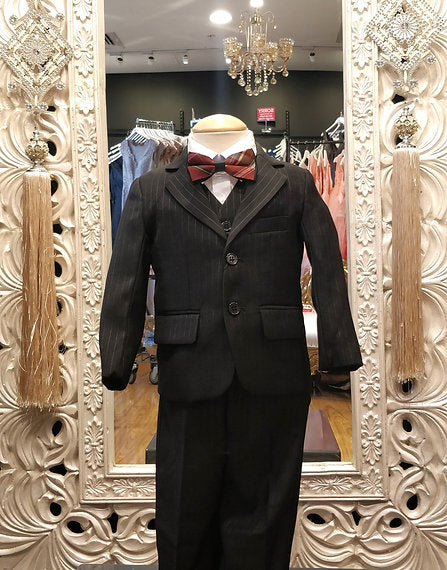 BOYS BLACK SUIT image 1