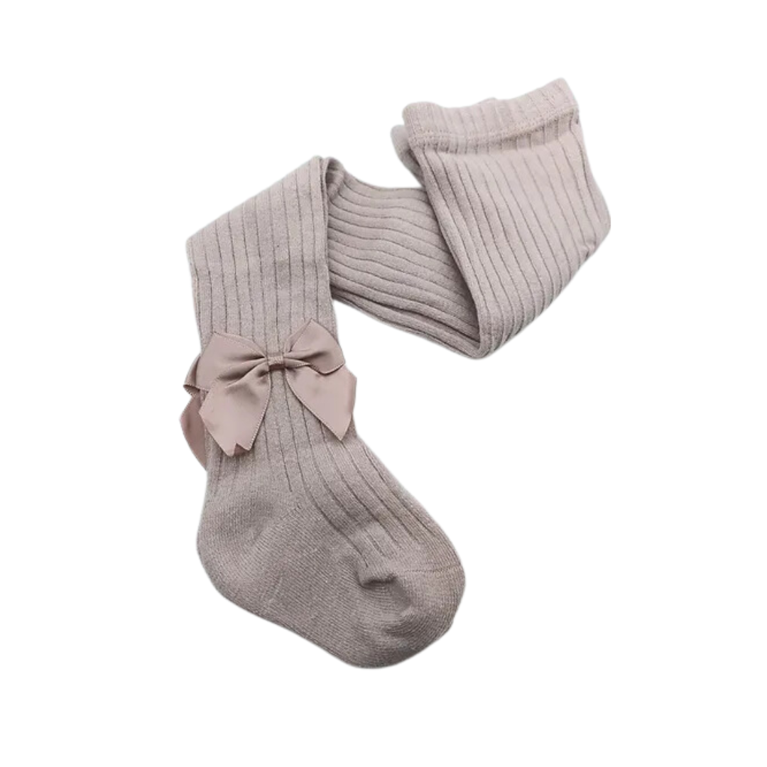DUSTY PINK STOCKING WITH A BOW image 0
