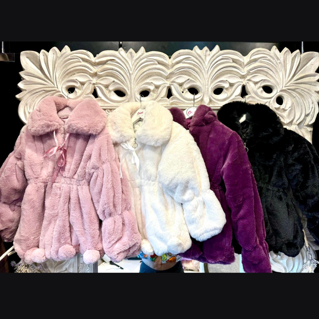 ELISA - PURPLE PLUSH FAUX FUR JACKET image 4
