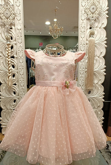 VADA DOTS PEACH DRESS image 0