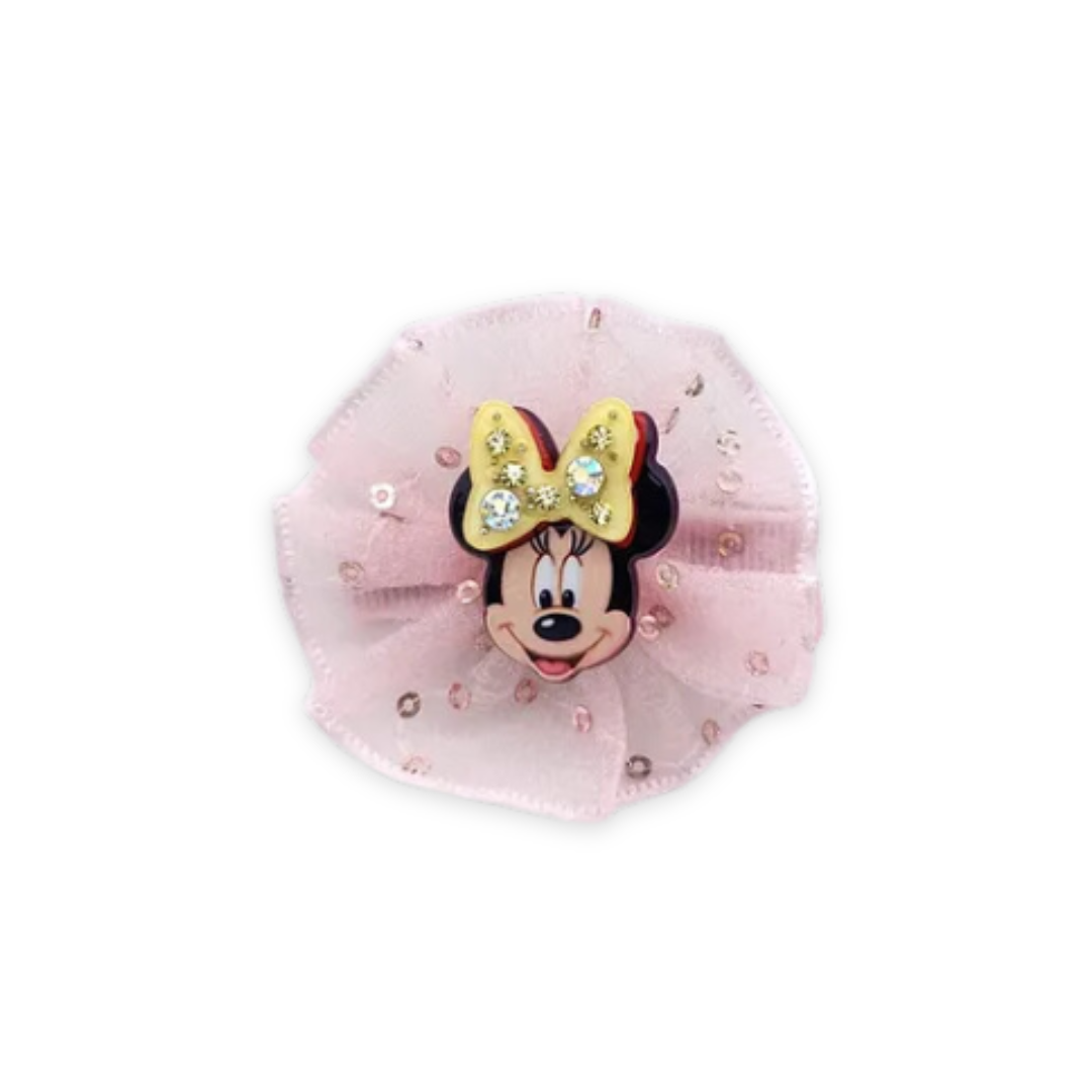 MICKEY MOUSE HAIR CLIP PINK image 0