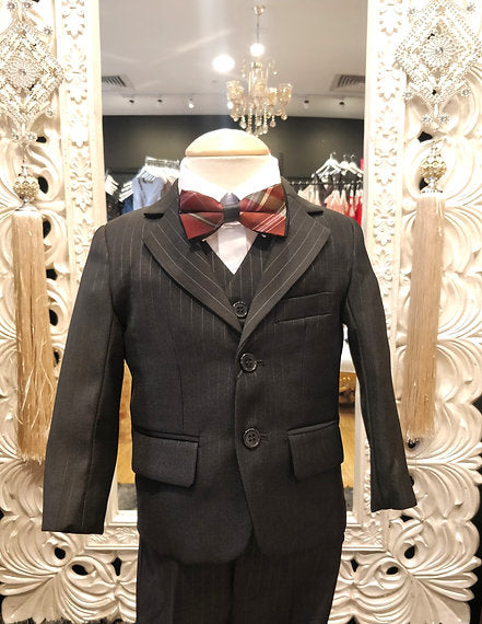 BOYS BLACK SUIT image 2