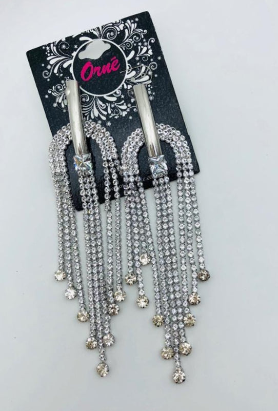 RADIANT DEWDROP MULTI STRINGS LAYERED EARRINGS image 1