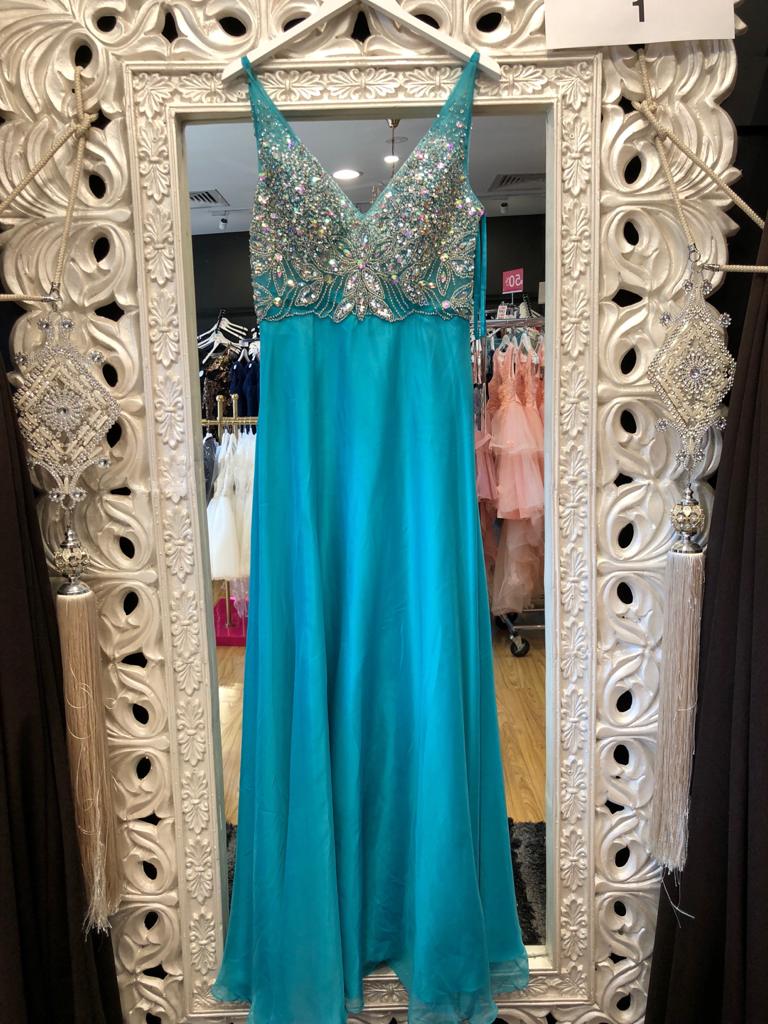 TEAL DRESS image 0