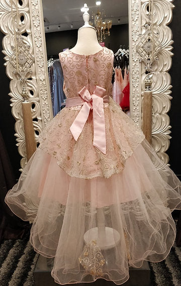 HOLLY HIGH-LOW BLUSH DRESS image 2