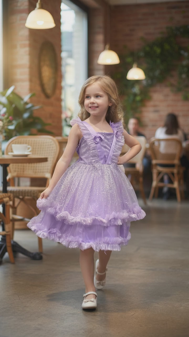 Lana Tulle Dress-Lavender