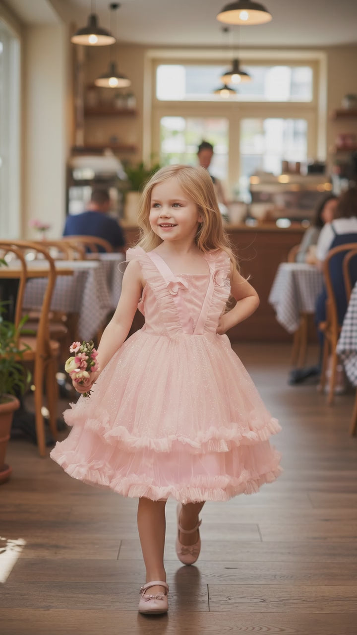 Miracle Tulle Dress-Soft Peach
